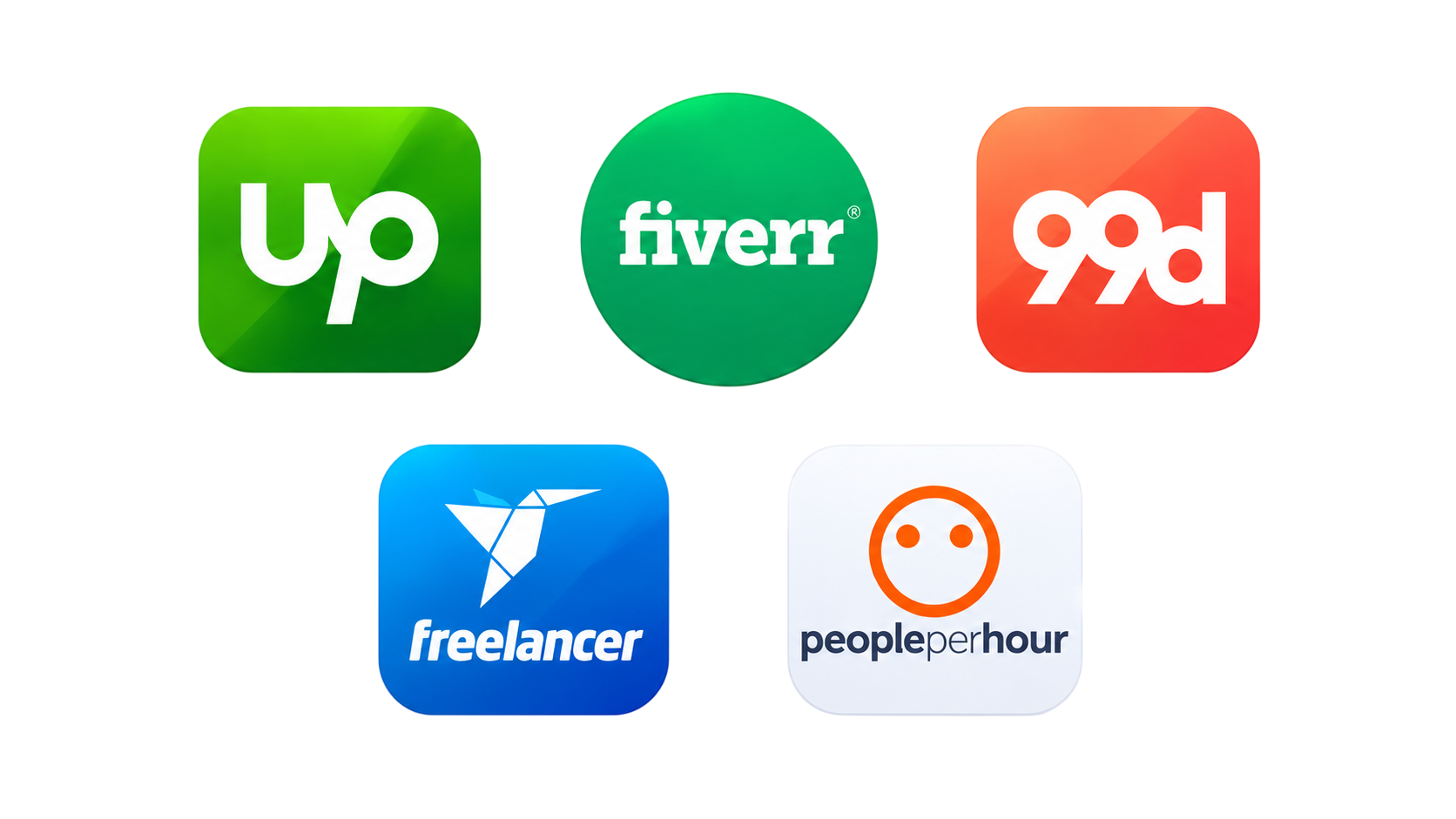 Freelancing platform icons